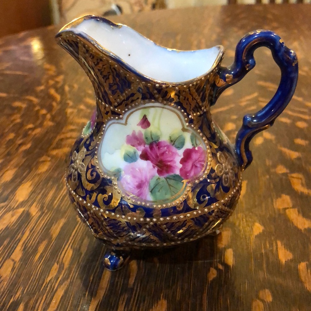 Antique Handpainted Pitcher - Picture 1 of 6
